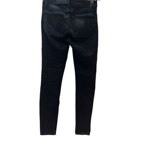 Fidelity Denim Women's Sola Mid Rise Ankle Skinny Jeans Black Cobra Size 27